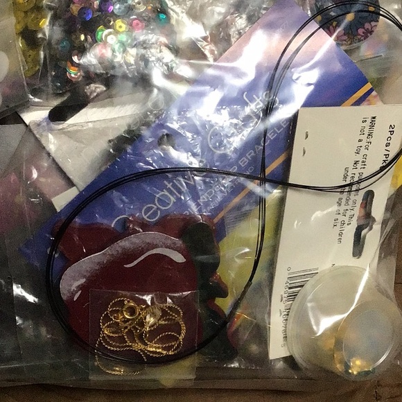 Colorful Bead Craft Set, 1 gallon bag + adding more all the time. - Picture 2 of 7